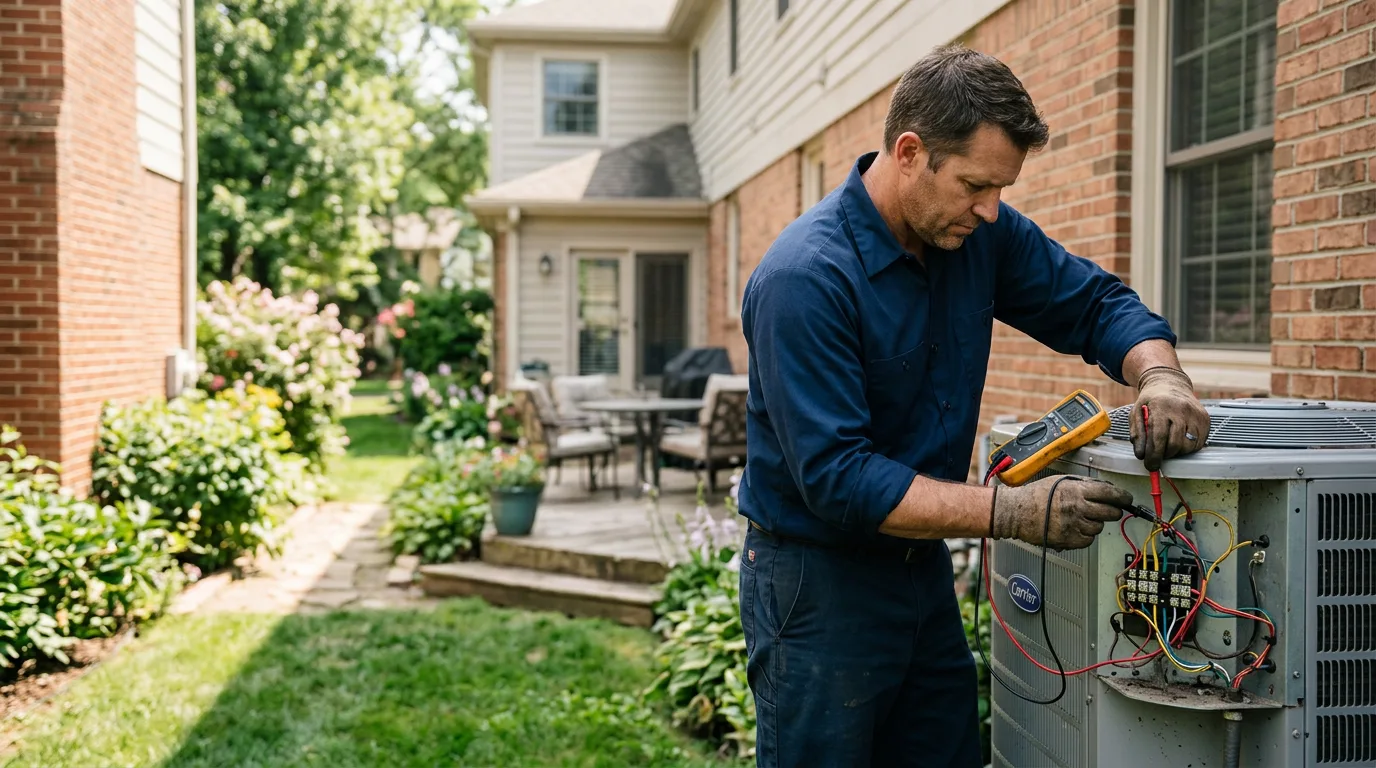 HVAC technician working near Ellamore, WV